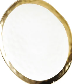 Talerz do serwowania Bell Ø38 cm biało-złoty