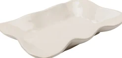 Talerz do serwowania Organic Kremowy 17x26cm