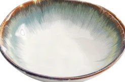 Talerz głęboki Organic ∅20 cm biało-niebieski