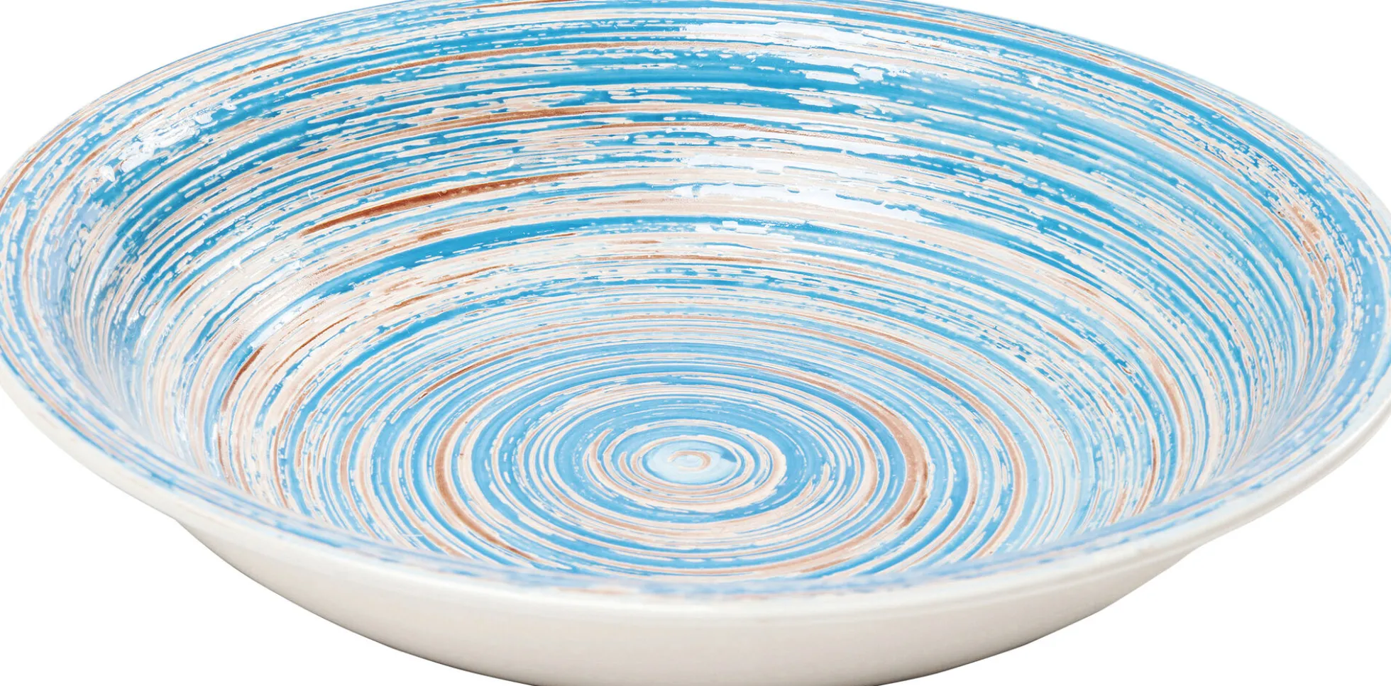 Talerz głęboki Swirl Ø21 cm niebieski