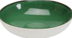 Talerz głęboki zielony porcelana Ø20 cm