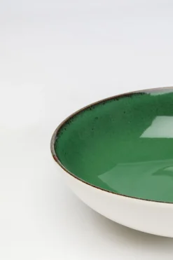 Talerz głęboki zielony porcelana Ø20 cm