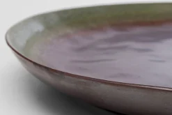 Talerz obiadowy fioletowo-zielony kamionka Ø27 cm