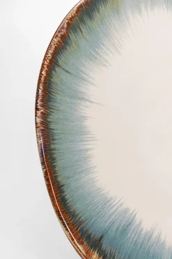 Talerz Organic ∅26 cm biało-niebieski