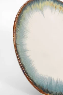 Talerz Organic ∅20 cm biało-niebieski