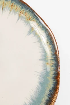 Talerz Organic ∅20 cm biało-niebieski