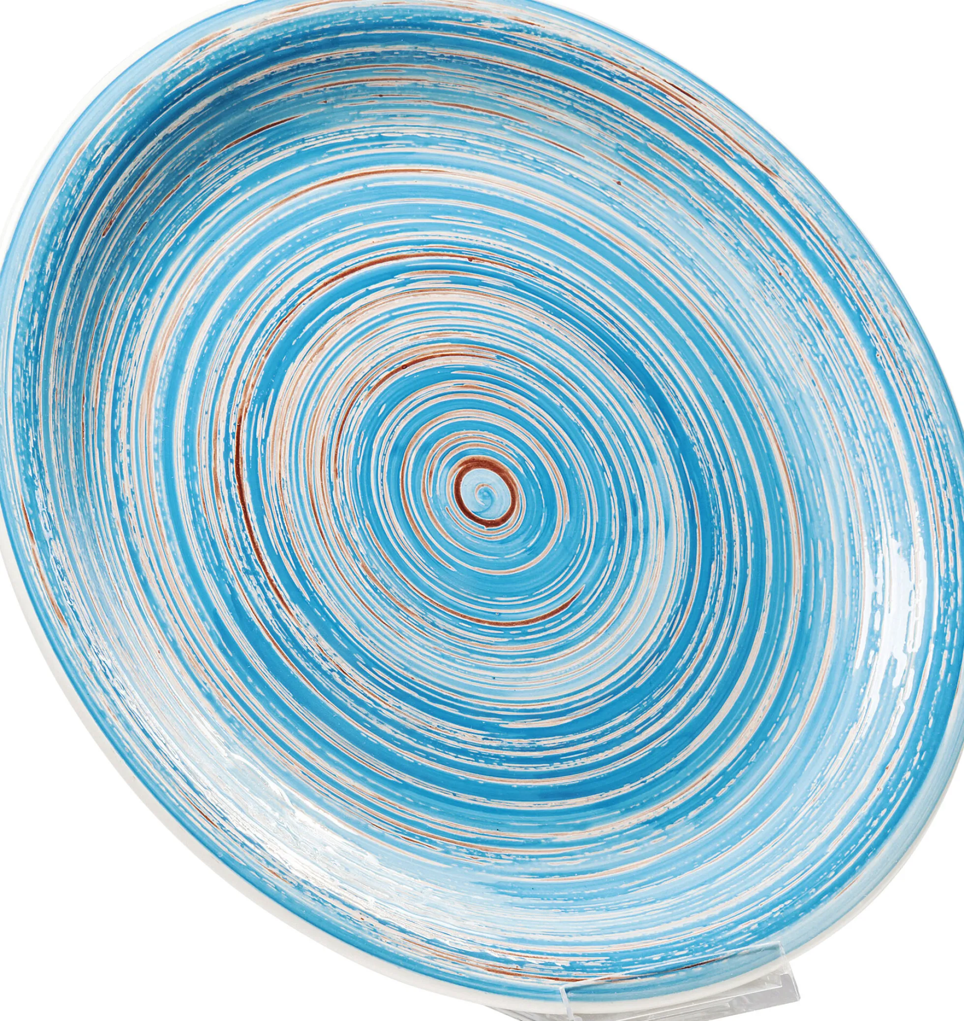 Talerz Swirl Ø27 cm niebieski