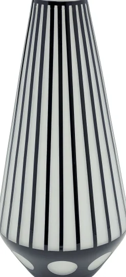 Wazon Brillar Cylinder Ø22x44 cm czarno-biały