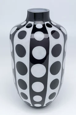 Wazon Brillar Ø25x45 cm czarno-biały