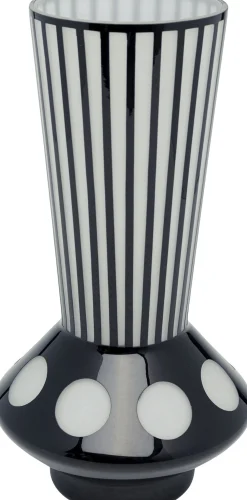 Wazon Brillar Ø22x40 cm czarno-biały