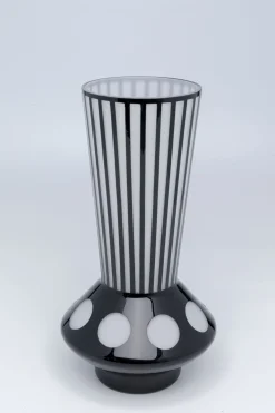 Wazon Brillar Ø22x40 cm czarno-biały