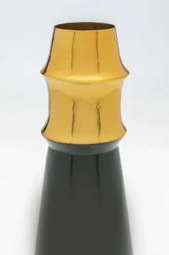 Wazon Ciera Ø14x35 cm czarno-złoty