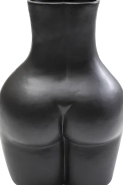 Wazon czarny z motywem ludzkiego ciała 27x40 cm
