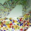 Wazon Glitter Circle 36cm