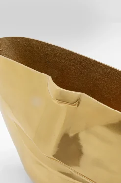 Wazon Half Face 46x29 cm aluminium złoty