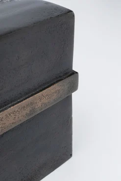 Wazon Paro 25x16 cm aluminium ciemnobrązowy