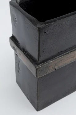 Wazon Paro 25x16 cm aluminium ciemnobrązowy