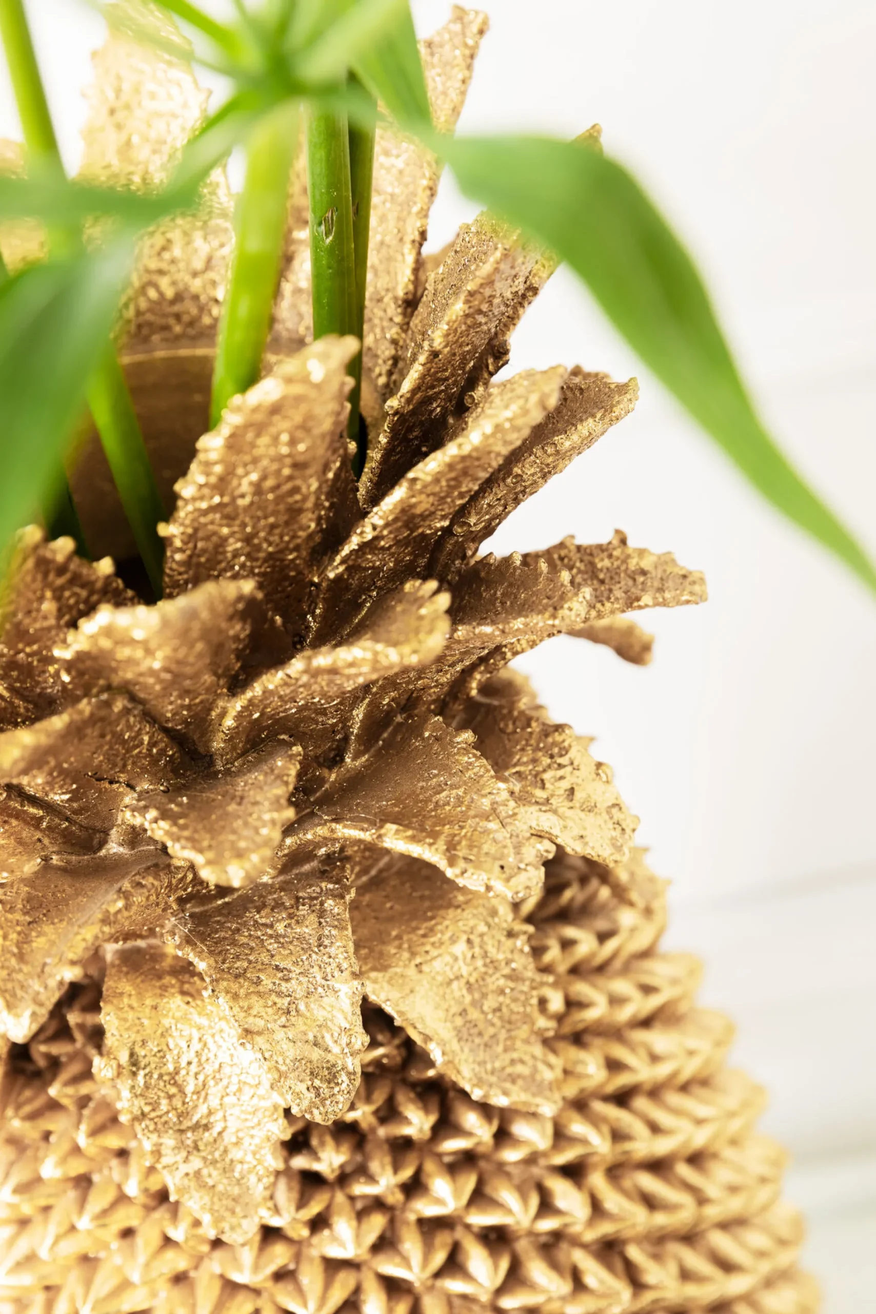 Wazon Pineapple 25x50 cm złoty