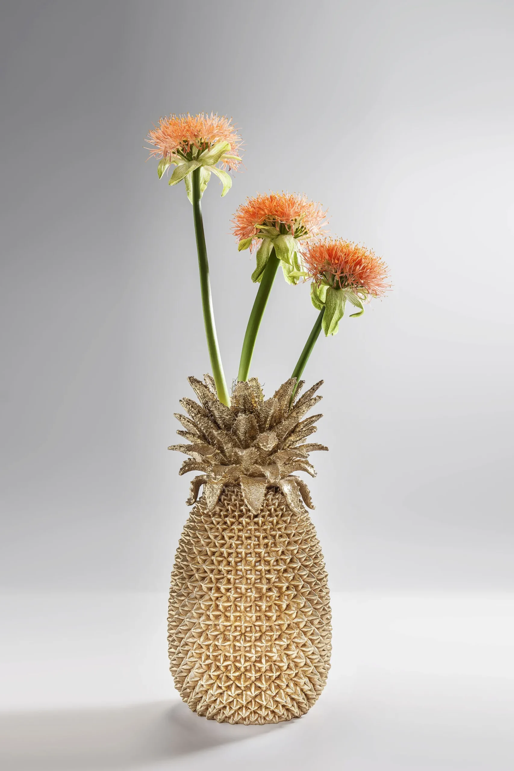 Wazon Pineapple 25x50 cm złoty
