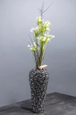 Wazon Rose Multi 22x45 cm srebrny