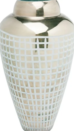 Wazon Square ∅23x41 cm niebieski