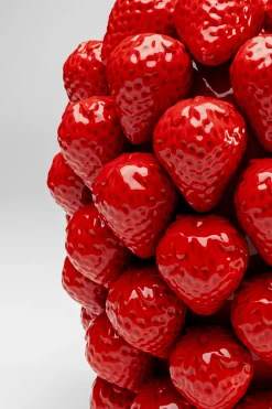 Wazon Strawberries czerwony 30cm