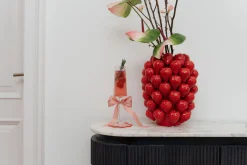 Wazon Strawberries czerwony 24cm