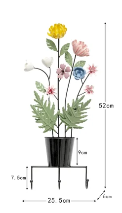 Wieszak ścienny Flower Bouqet 26cm
