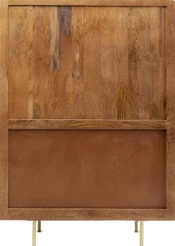Witryna Grace 100x145 cm drewno mango - blat marmur