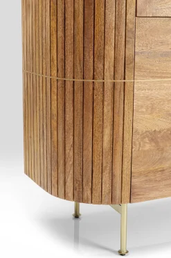 Witryna Grace 100x145 cm drewno mango - blat marmur