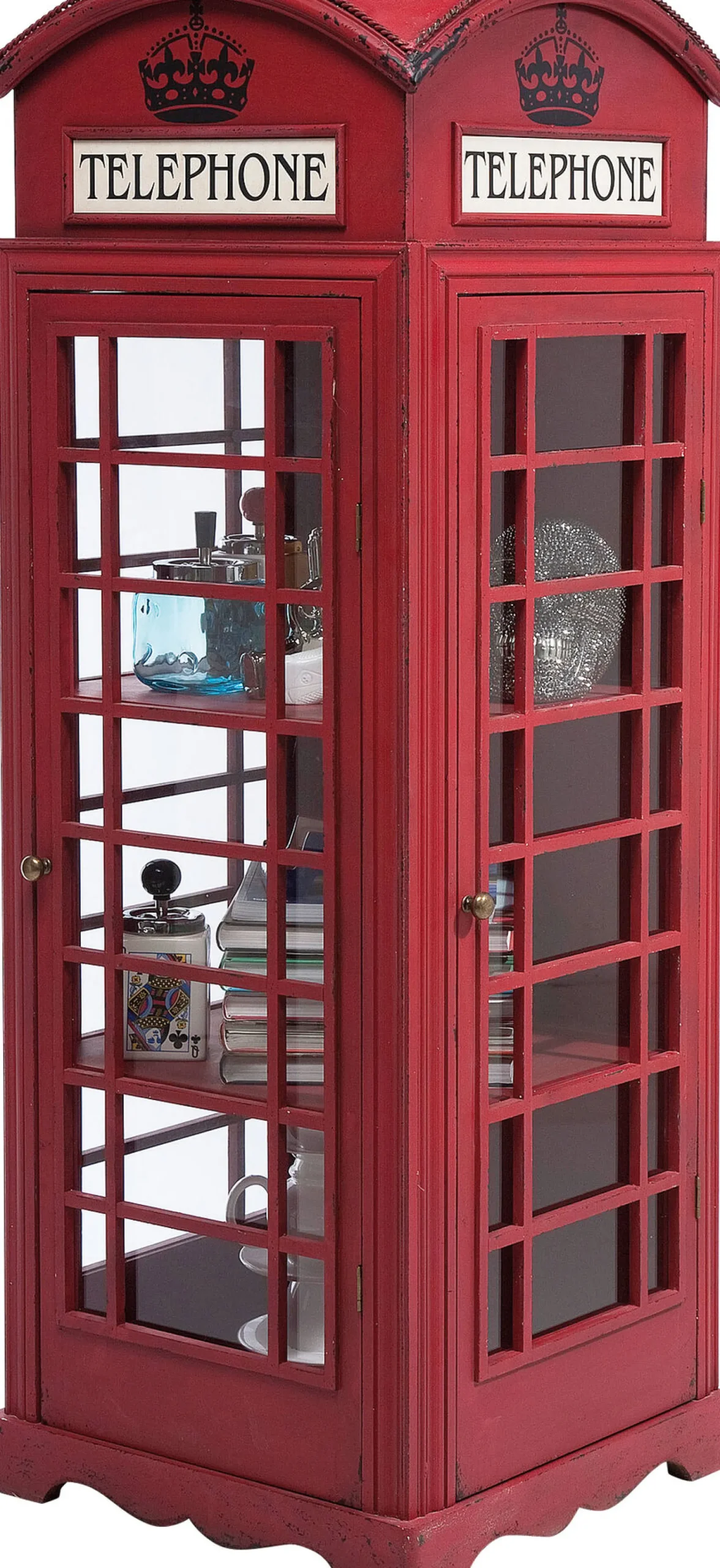 Witryna London Telephone 140x53 cm czerwona