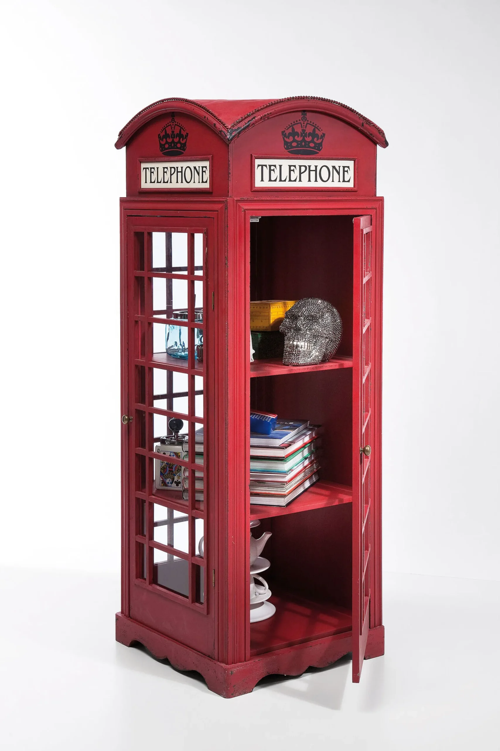 Witryna London Telephone 140x53 cm czerwona