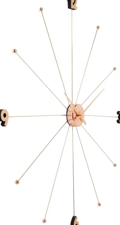 Zegar ścienny Like Umbrella Ø100 cm różowe złoto