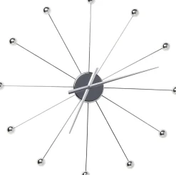 Zegar wiszący Like Umbrella Balls Ø60 cm srebrny