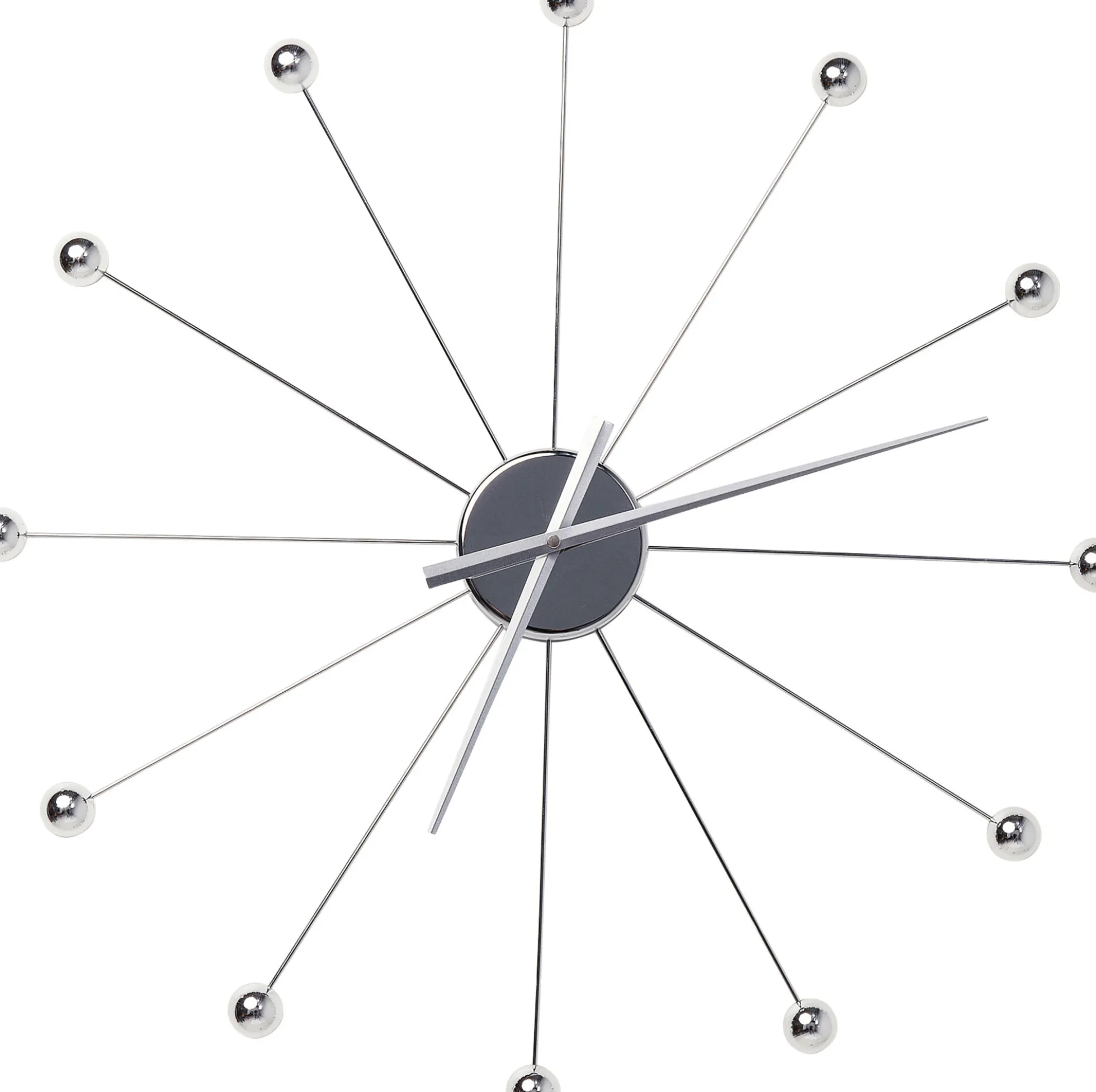 Zegar wiszący Like Umbrella Balls Ø60 cm srebrny