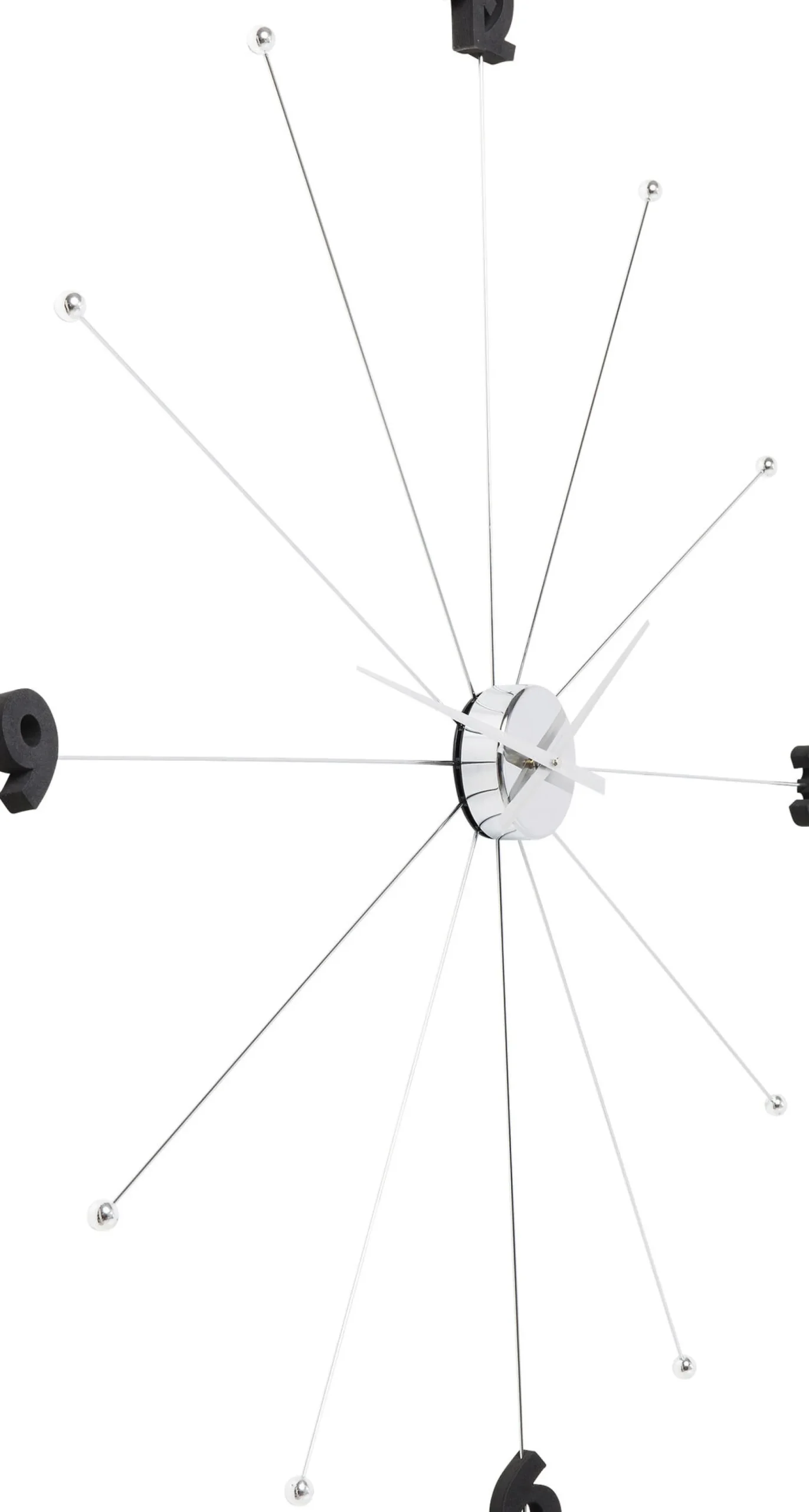 Zegar wiszący Like Umbrella Ø100 cm chromowy