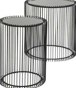 Zestaw dwóch stolików kawowych Wire czarne