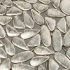 Zestaw dwóch stolików kawowych Pebbles Deluxe srebrne