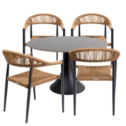Zestaw Ogrodowy Palma Possibilita Ø120cm Naturalny 5/Set