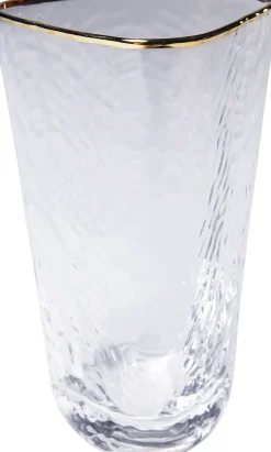 Zestaw 4 szklanek szkło transparentne 450 ml
