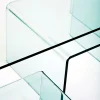 Zestaw trzech stolików kawowych Clear Club transparentne
